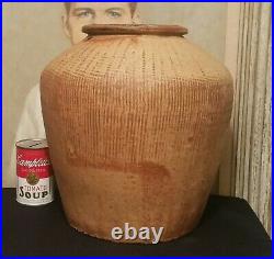 1000yr old egg pot antique chinese stoneware tang dynasty vtg jar vase pottery