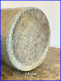 10 x 6 19th C Salt Glazed Stoneware Storage Canning Tobacco Oyster Jar Crock