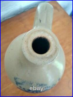 12 antique stoneware jug with blue design