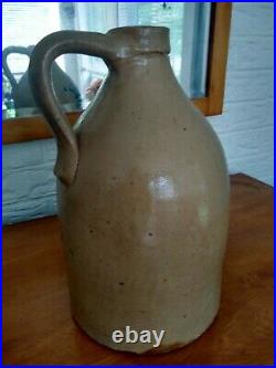 12 antique stoneware jug with blue design