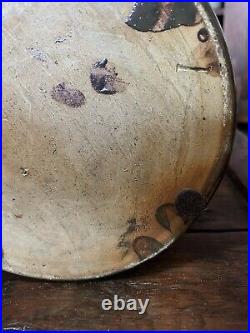 1800s Antique Spittoon Stoneware Ohio Clay Pottery Crock Salt Glazed