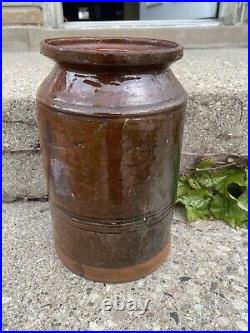 1800s Ebenezer Wentworth Redware Pottery Stoneware Antique