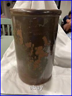 1860s Maine Redware Bangor Stoneware Co. 11.5 crock