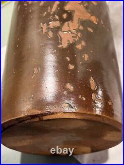 1860s Maine Redware Bangor Stoneware Co. 11.5 crock