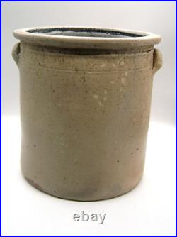 1870's Stoneware 4 Gallon Crock by H. B. Pfaltzgraff York Pa. Blue Eagle Outline