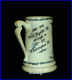 1907 Baltimore Advertising Mug BERNHEIMER BROS. Stoneware Ceramics Maryland MD