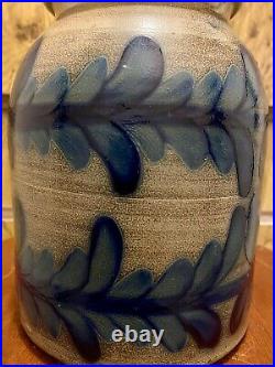 1988 Beaumont Pottery York Maine Stoneware Crock Signed JB 7.5H