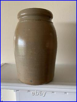 19th century A P Donaghho Parkersburg, West Virginia decorated stoneware jar