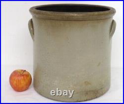 3 Gallon Cobalt Flower decorated crock, marked A. K. Ballard, Burlington VT