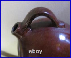 5 Gallon Antique Country Primitive Albany Slip Stoneware Crock Jug Pottery