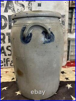 5 Gallon Jas. Hamilton & Co Greensboro PA Decorated Stoneware Jar