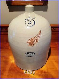 5 Gallon Red Wing Pottery Beehive Jug Union Stoneware