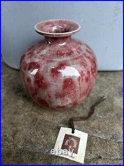 AMY DONALDSON Glazed POT POTTERY CERAMIC Stoneware 1960'S CALIFORNIA Vase