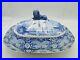 ANTIQUE_STAFFORDSHIRE_BLUE_WHITE_POTTERY_TUREEN_COVER_with_LION_FINIAL_c_1810_01_sys