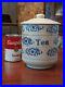 A_E_Hull_Blue_White_STENCILED_Stoneware_SNOWFLAKE_Canister_TEA_with_Lid_01_to