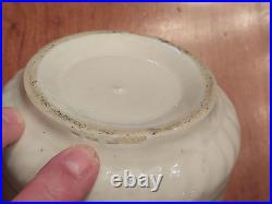 A. E. Hull Blue White STENCILED Stoneware SNOWFLAKE Canister TEA with Lid