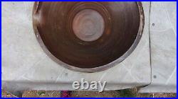 Aafa Large Antique Primitive Clay Pottery Bowl With Spout Stoneware