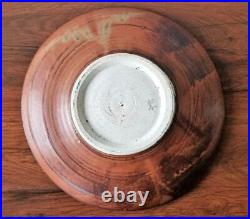 Abstract Japanese Modern Studio Art Pottery Stoneware Charger Dish MCM Exquisite