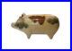 American_Early_Roseville_Pottery_Brown_Cream_Teal_Stoneware_Pig_Bank_RARE_4_75_01_nk