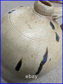 Antique 1800's 5 Gal Beehive/Bee Sting/Lazy 8 Stoneware Jug withTurkey Droppings