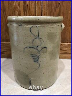 Antique 1800's Handled 8 Gallon Bee Sting Stoneware Crock