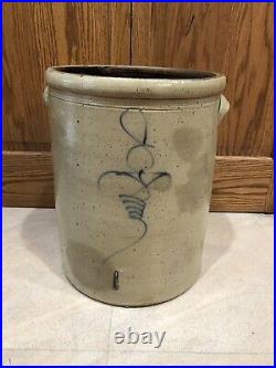 Antique 1800's Handled 8 Gallon Bee Sting Stoneware Crock