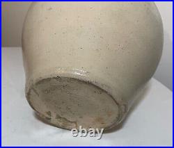 Antique 1800's thomas d chollar homer stoneware crock pottery jug with handle 2 ga