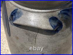 Antique 1800s Salt Glazed Stoneware Gallon Crock Cobalt PA. Pottery (SH)