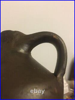 Antique 1815-1820 Redware Vermont Stoneware Jug Fairfax I B Farrar & Son Pottery