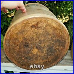 Antique 1860s 1890s Unknown Pottery Salt Glaze Stoneware 6 Gal Crock Churn