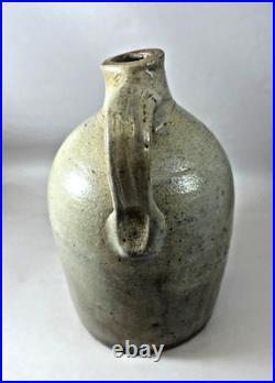 Antique 1900 Caproni Bros Providence RI Salt Glazed Stoneware Whiskey Cider Jug