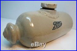 Antique 1900 Ye Olde Fulham Pottery Boots Stoneware Foot Bed Warmer Bottle ToC