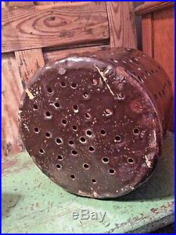 Antique 19th c Stoneware Cheese Drain Strainer Sieve #4 Exc