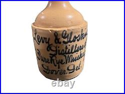 Antique 1 Gallon Stoneware Jug- Levy and Glosking, Dover, Delaware