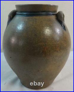Antique 2 Gal. Stoneware Ovoid Jug Floral Decoration by Gilson Reading, Pa