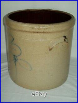Antique 3 Gallon Bee Sting Stoneware Crock Primitive Red Wing Pottery