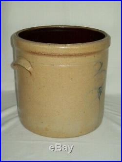 Antique 3 Gallon Bee Sting Stoneware Crock Primitive Red Wing Pottery