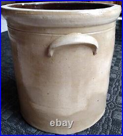 Antique 4 Gallon Bee Sting Cobalt Decorated Ohio Salt Glazed Stoneware Crock