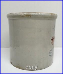 Antique 4 Gallon Red Wing Union Stoneware Red Wing Minn. Pottery Crock