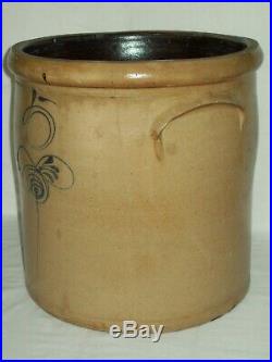 Antique 5 Gallon Bee Sting Stoneware Crock Primitive Red Wing Pottery