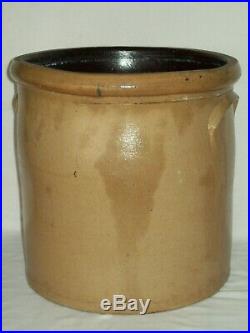 Antique 5 Gallon Bee Sting Stoneware Crock Primitive Red Wing Pottery
