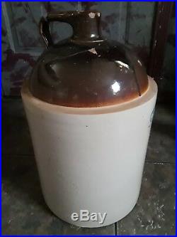 Antique 5 Gallon Love Field Potteries Dallas Jug Crock Whiskey Stoneware TX
