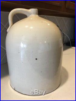 Antique 5 Gallon Lowell Pottery Co. Beehive Stoneware Jug Tonica Illinois