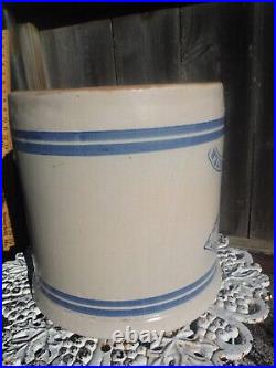 Antique 5 Gallon Stoneware Ice Water Crock Pittsburgh Pottery Co Diamond Brand