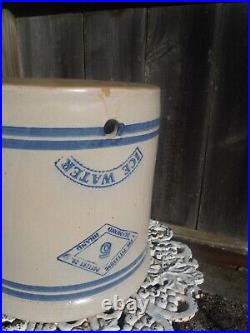 Antique 5 Gallon Stoneware Ice Water Crock Pittsburgh Pottery Co Diamond Brand