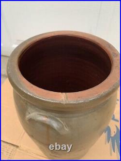 Antique A. P. DONAGHHO Co. STONEWARE Pottery #4 Butter Churn Parkersburg, WV