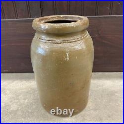 Antique A. P. Donaghho stoneware crock made in Parkersburg WV West Virginia