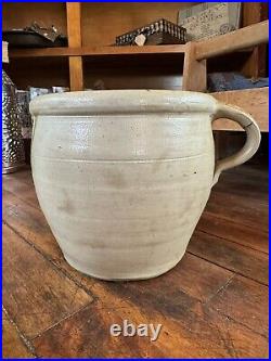 Antique American Salt Glazed Stoneware F H COWDEN HARRISBURG PA Jug