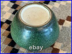 Antique Arts & Crafts Hampshire Pottery Matte Green Planter Vase Bowl