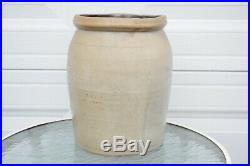 Antique Bee Sting Crock 2 Gallon Vintage Stoneware Crock with Wood Lid